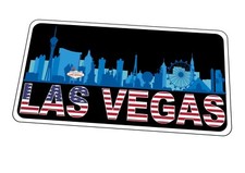 Las Vegas Metal Sign Holiday