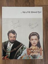 Richard Burton & Geneviève Bujold Hand Signed Vintage Anne Of A Thousand Days