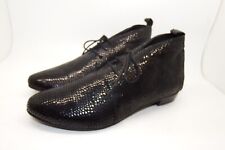 Ex Asos  Abis Black Leather Snake Effect Ladies Stylish Shoes Size UK  3 - 8