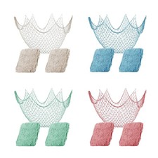 Natural Fishing Net Decor 39.4x78.7" Beach Theme Decor for Home Bedroom Wall