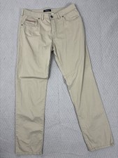 Atelier Gardeur Cream Plain Chino Trousers Straight Leg Smart UK 34x32