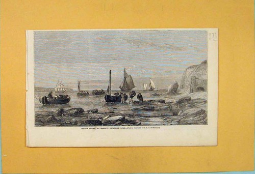 Original old antique print - original,