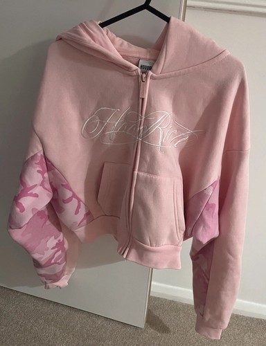 Hood rich pink camo hoodie - rich,