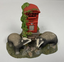 Leonardo Collection Countryside Friends Badgers by The Post Box c.1998