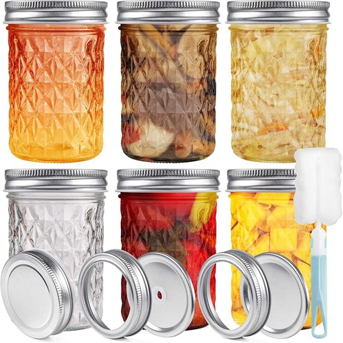 Glass mason jars with - glass,