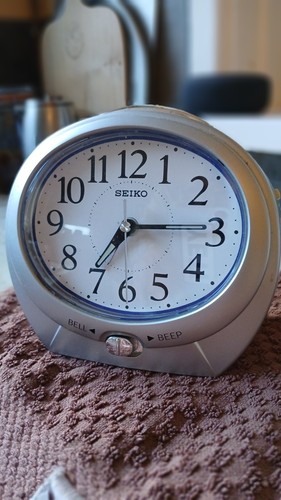 Seiko alarm clock silver - alarm,