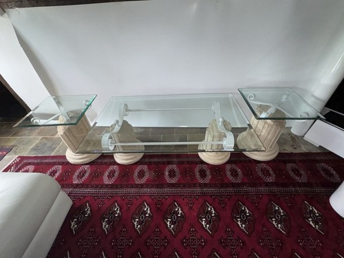 Coffee table with side - coffee,
