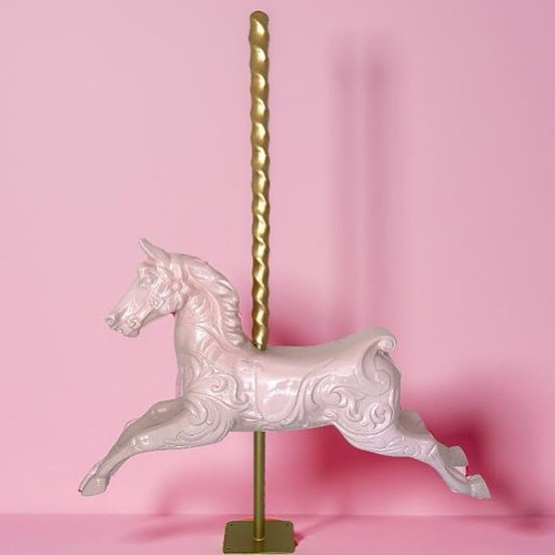 Pink full size fairground - pink,