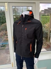 Mens Superdry Black Hooded Windtrekker XL