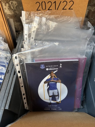 Everton home programmes - everton,
