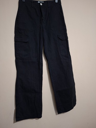 Zara black cargo - cargo, trousers