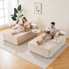 85" Oversized Double Chaise
