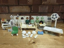 Vintage 1974 Geobra Playmobil Hospital Operating Room Accessories & Figures