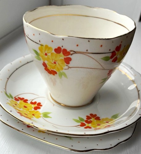 Vintage china floral tea cup - vintage,