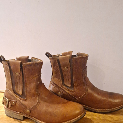 Caterpillar brown leather - brown,
