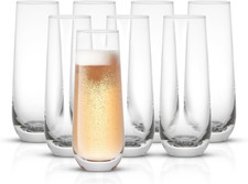Milo Stemless Champagne Flutes