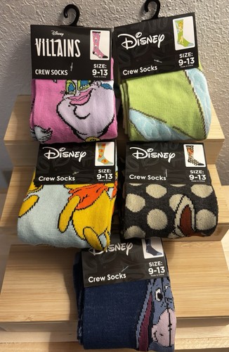Disney villains crew socks - &,