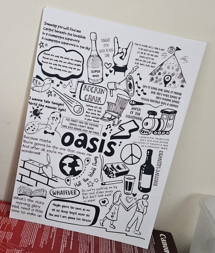 Oasis lyrics music artwork - lyrics,
