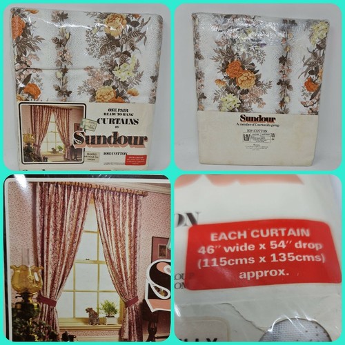 Sundour floral vgc curtains