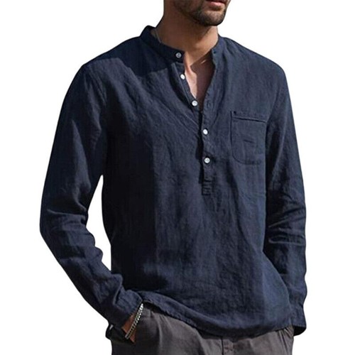 Mens cotton linen long - mens,