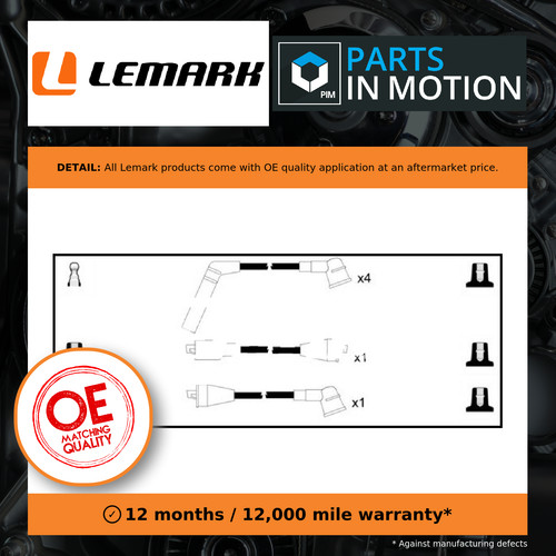 Leads ignition cables set - leads,