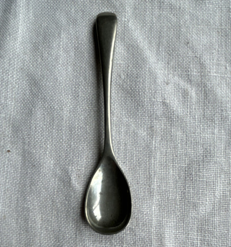 Silver plated salt - spoon, 9cm