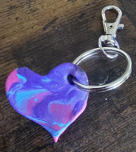 Purple blue dark pink - blue, &
