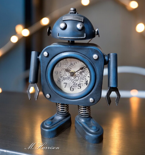 Robot clock unique industrial - robot,
