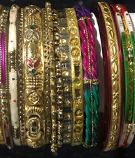 10 Vintage Indian Bracelets