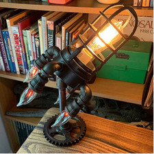Table Lamp Industrial Rocket Lamp Ship Lamp Steampunk Punk Rocket Lamp Gift New~
