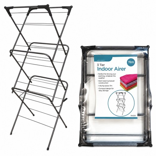 Tier folding clothes airer - folding,