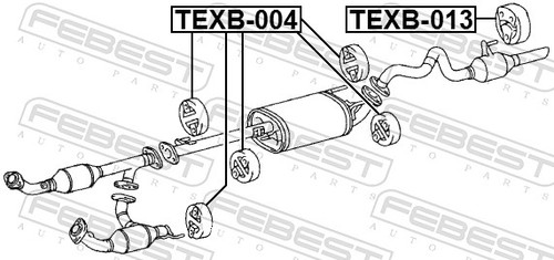 For febest texb - febest, muffler