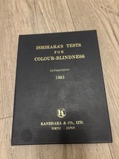 Ishihara's Colour Blindness Test Book 1983