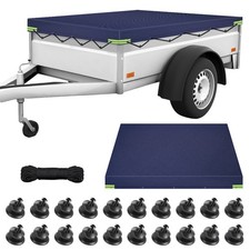 Heavy Duty Waterproof 6 Ft X 4 Ft Trailer Cover Blue 183x122x13cm 600D+20 Buckle