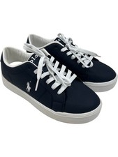 Polo Ralph Lauren Navy Trainers Lace Up Casual UK 4 T2160 HS18
