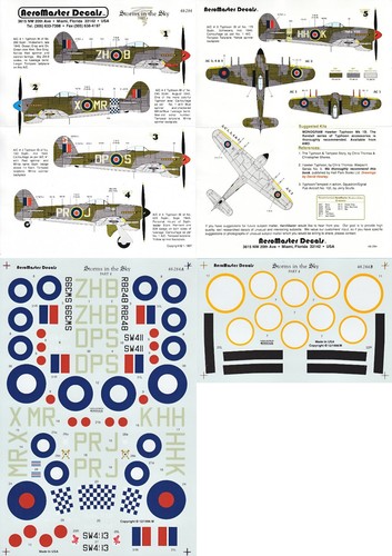 Aeromaser decals typhoon - aeromaser, 1/48