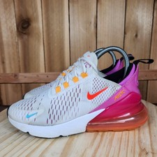 Nike Air Max 270 Running Shoes Womens Size 6.5 White Pink Sneakers FD0824-100