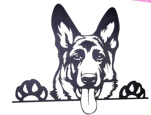 Alsation gsd dog decal - alsation,