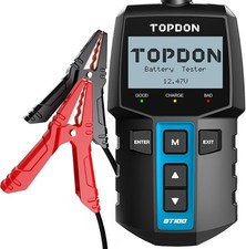 TOPDON BT200 Car Battery Tester 12V 100-2000CCA Automotive Alternator Tester New