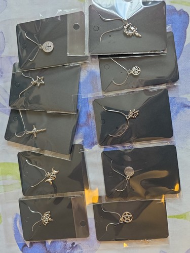 Joblot silver tone chains - of,
