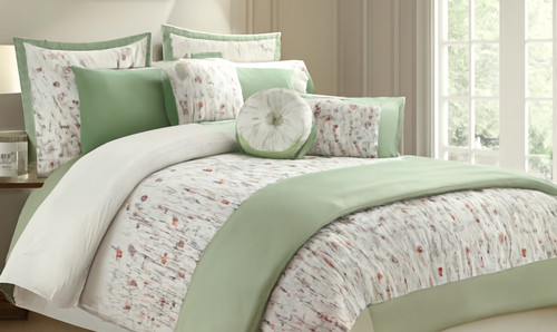 Luxury embroidered duvet cover - duvet,