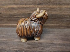 Quirky Clay Highland Cow Figure From Isle Of Skye 