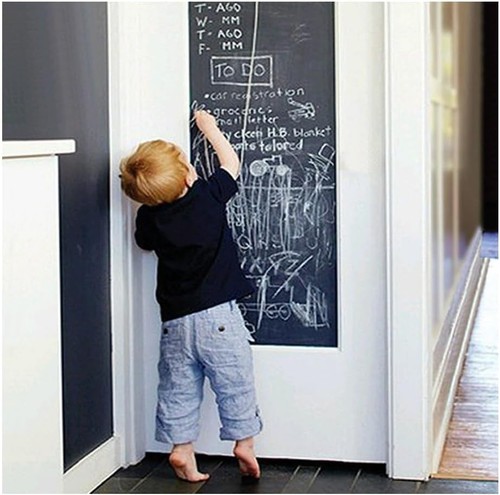 Blackboard chalk board - chalk, wall