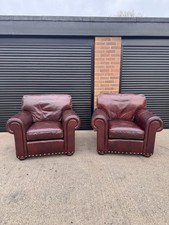 Leather reading arm chairs - leather,