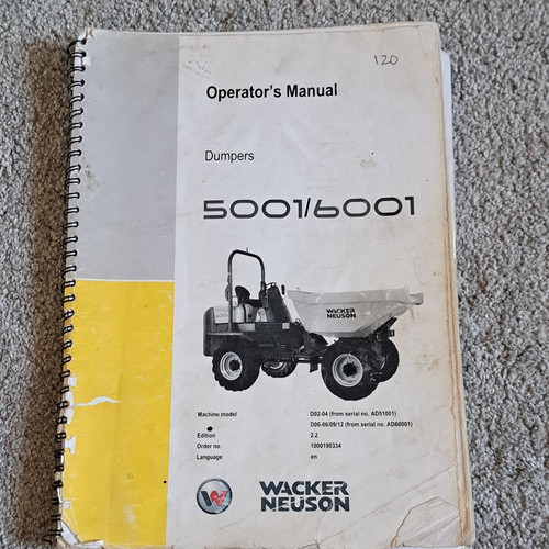 Wacker neuson dumper operator - wacker,