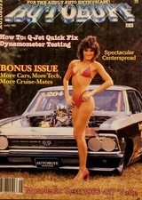 Autobuff June 1985. 65 Chevy II 73 Mustang 69 GTO Judge 70 Challenger 72 Vega