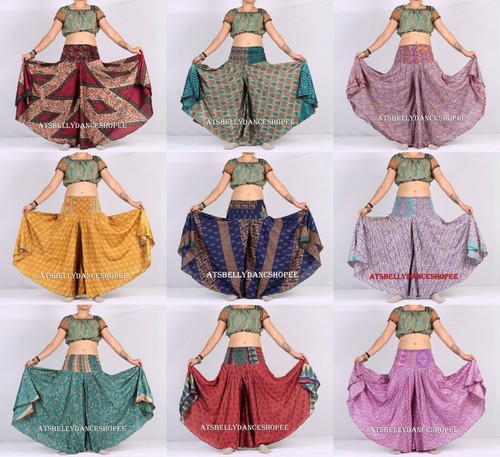 Silk sari palazzo pant - sari,