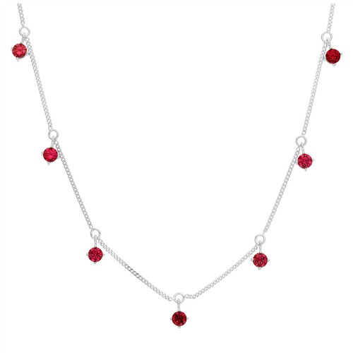 Sterling silver multi garnet - silver,