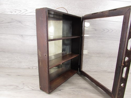 Antique wood wall shelf - antique,