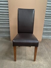 Brown Barcelona Leather Dining Chair (E547)